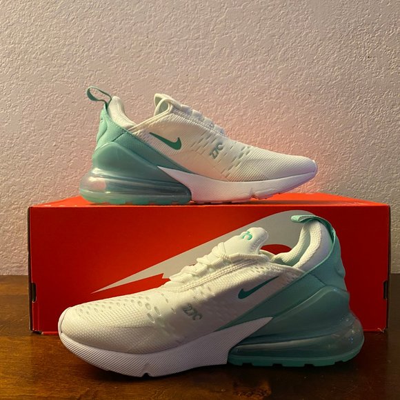 Nike Air Max 270 GS Summit White Jade Ice Green 943345-115 6.5Y Women's Size 8 - Picture 2 of 7